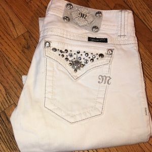 White, Size 26, Boot cut, Miss me jeans